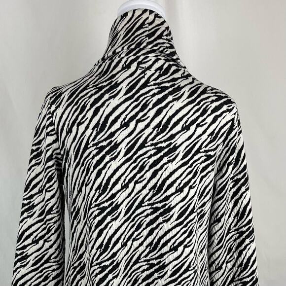 Tyler Boe Knit Mock Turtleneck Zebra Dress Size S - Picture 6 of 11